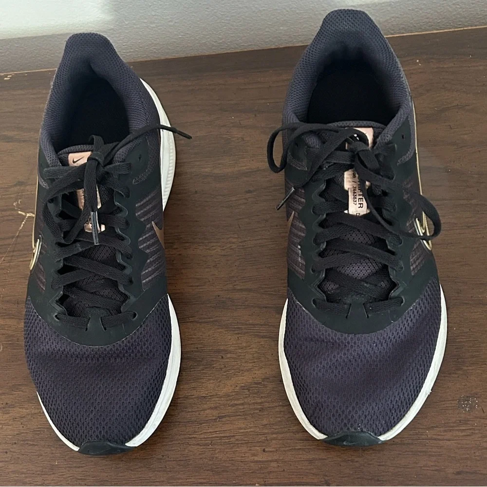 Nike Black and Gold Athletic Sneakers